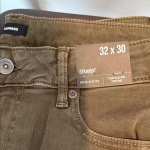 Express Men's Tan Straight Jeans